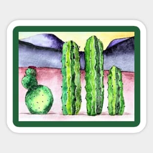 Pickled Cactus and Friend Sticker